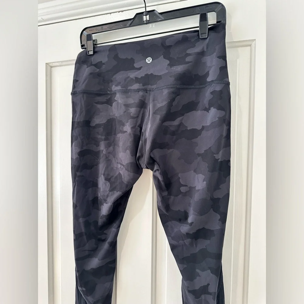 Lululemon Align invigorate high rise incognito camo cropped legging bottoms